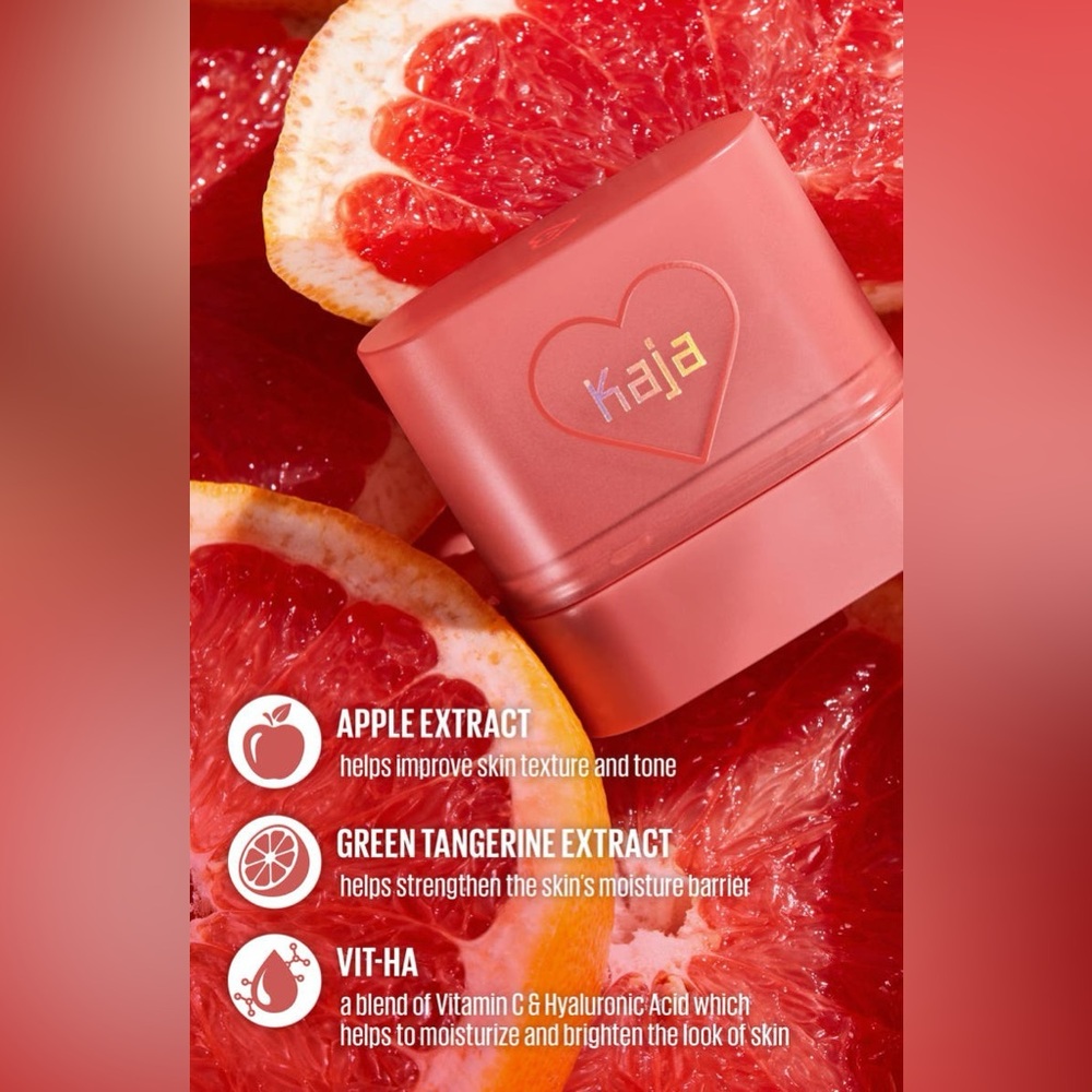 💝NEW KAJA DEWY BAR Grapefruit Gelato💝Cheek & Lip Multi Bar